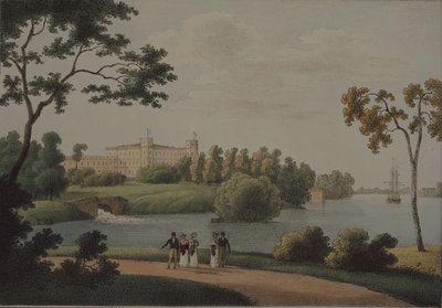 Pohled na hlavní palác Gatchina, 1821 od Andrei Yefimovich Martynov