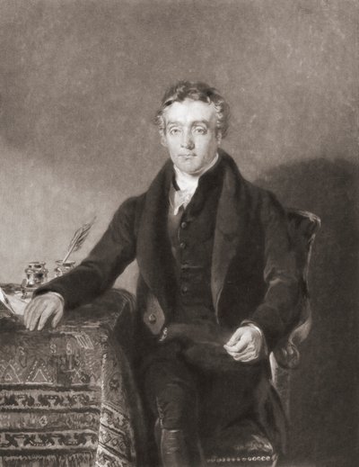 Thomas Chalmers. Muotokuva. (Tulosta) od Andrew (after) Geddes