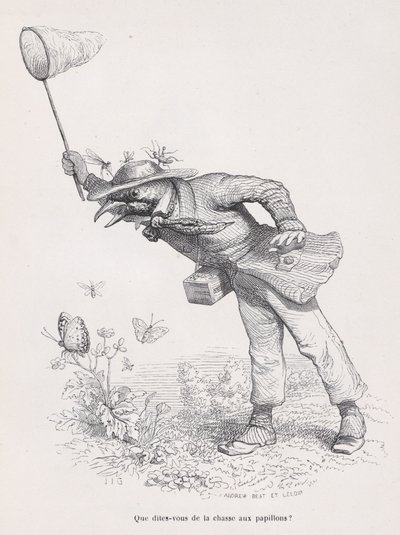 Co říkáte na hon na motýly ze Scény ze soukromé a veřejné L..., ca. 1837-47. od Andrew Best Leloir