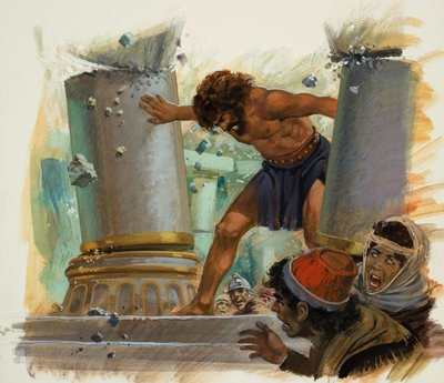 Samson (kvaš na papíře) od Andrew Howat