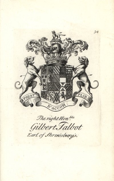 Erb a erb ctihodného Gilberta Talbota od Andrew Johnston