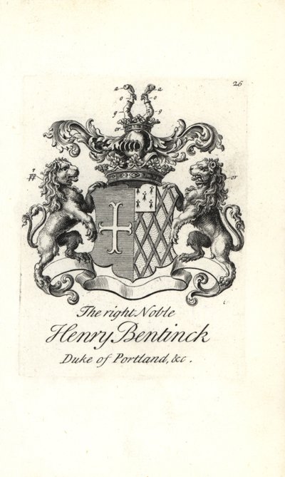 Erb a erb pravého šlechtice Henryho Bentincka od Andrew Johnston