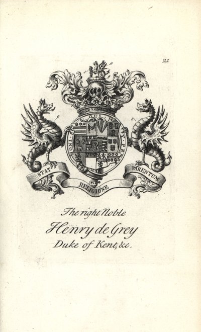 Erb a znak pravého šlechtice Henry de Gray od Andrew Johnston