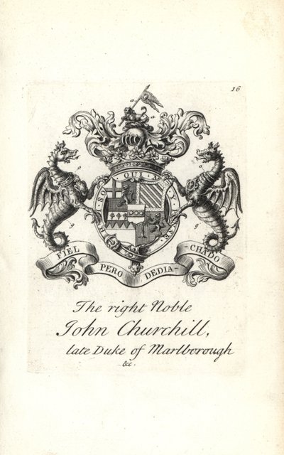 Erb a erb pravého šlechtice Johna Churchilla od Andrew Johnston