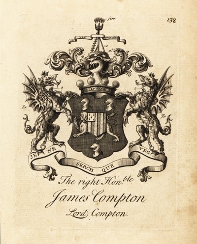 Erb ctihodného Jamese Comptona, lorda Comptona, 5. hraběte z Northamptonu od Andrew Johnston