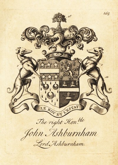 Erb ctihodného Johna Ashburnhama, lorda Ashburnhama od Andrew Johnston
