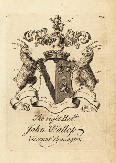 Erb ctihodného Johna Wallopa, vikomta Lymingtona od Andrew Johnston