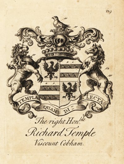 Erb ctihodné Richard Temple od Andrew Johnston