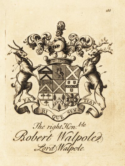 Erb ctihodného Roberta Walpolea, lorda Walpolea, 2. hraběte z Orfordu od Andrew Johnston