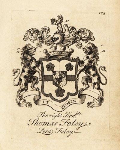 Erb ctihodného Thomase Foleyho, lorda Foleyho od Andrew Johnston