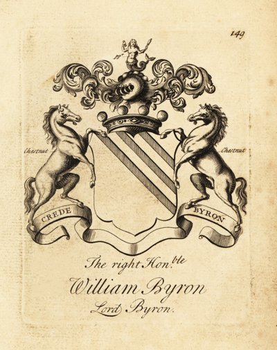Erb pravé ctihodné William Byron, Lord Byron, 4. baron Byron (1670-1736) od Andrew Johnston
