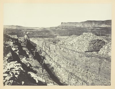 Burning Rock Cut, Green River Valley od Andrew Joseph Russell