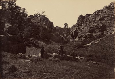 Deska 10. Ďáblova brána, Dale Creek Canon, 1869 (foto) od Andrew Joseph Russell