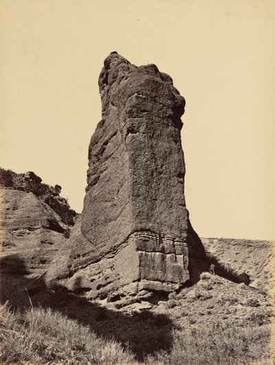 Deska 31. Monument Rock, ústí Echo Canon, 1869 (foto) od Andrew Joseph Russell