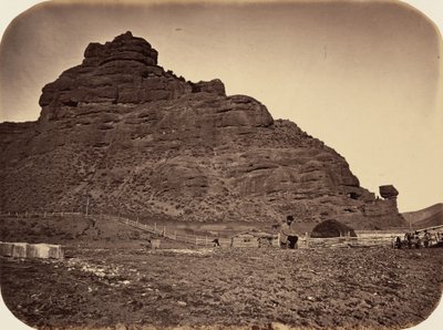 Deska 34. Sentinel Rock, Weber Valley, 1869 (foto) od Andrew Joseph Russell