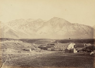 Deska 49. Továrny na bavlnu a vlnu Brighama Younga, 1869 (foto) od Andrew Joseph Russell
