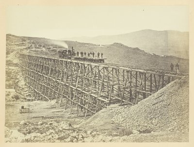 Trestle Work, Mys, Salt Lake Valley od Andrew Joseph Russell