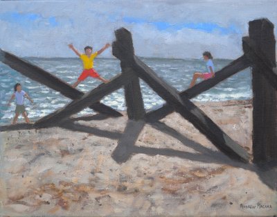 Old Jetty, 2010 (olej na plátně) od Andrew Macara
