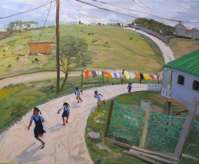Školní děti, 2011 (olej na plátně) od Andrew Macara