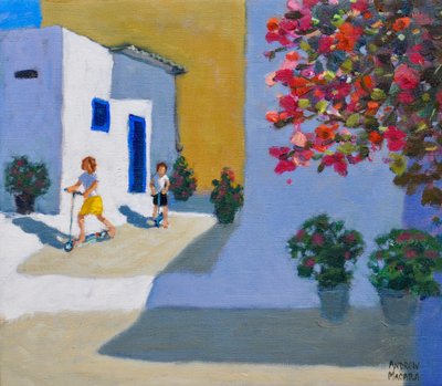 Scooter Kids, Symi, Řecké ostrovy, 2018, od Andrew Macara