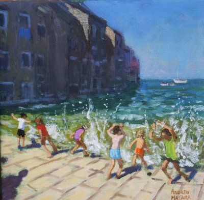 Nábřeží, Rovinj, Chorvatsko, od Andrew Macara