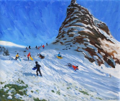 Sáňkování ,Chrome Hill,Derbyshire,Peak;District; od Andrew Macara