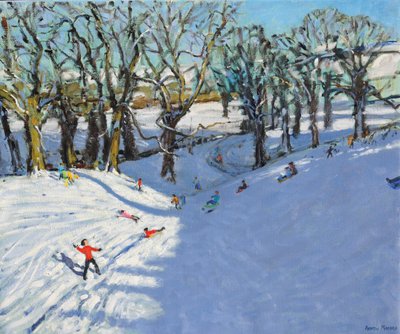 Winter, Rowsley, Derbyshire, 2014 od Andrew Macara