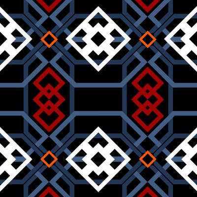 Andaluské geometrické, 2018, digitální od Andrew Watson