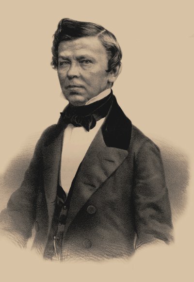Portrét básníka Vladimíra Grigorieviče Benediktova 1807-1873, 1870 od Andrey Mikhaylovich Lushev
