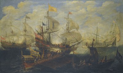 Bitva u Lepanta dne 7. října 1571 od Andries van Eertvelt