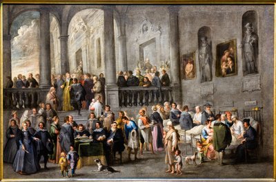 Pomoc nemocným, kolem roku 1640 (olej na plátně) od Andries van & Wael Cornelis de (1592 1667) Eertvelt