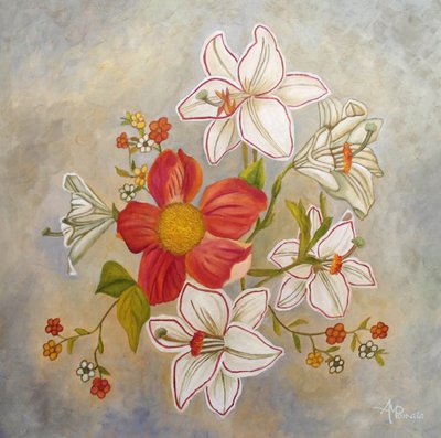Elegantní bílé lilie od Angeles M. Pomata