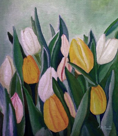 Zářivé jarní tulipány od Angeles M. Pomata