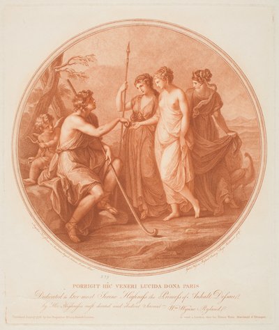 Soud z Paříže od Angelica (after) Kauffman