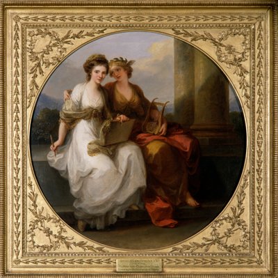 Umělec v charakteru designu (olej na plátně) od Angelica Kauffman