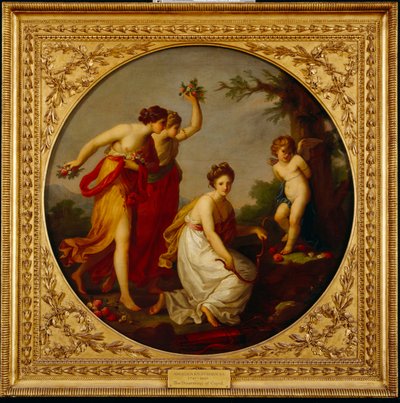 The Disarming of Cupid (olej na plátně) od Angelica Kauffman