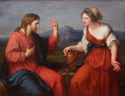 Kristus a Samařanka od Angelica Kauffmann