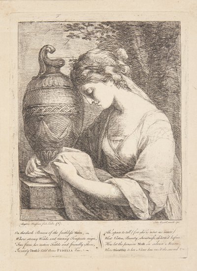 Žena u urny od Angelica Kauffmann