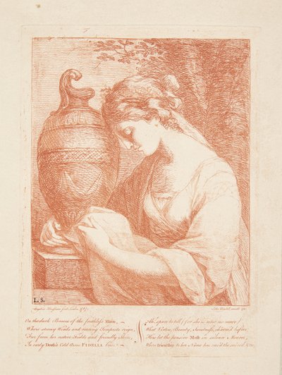 Žena u urny od Angelica Kauffmann
