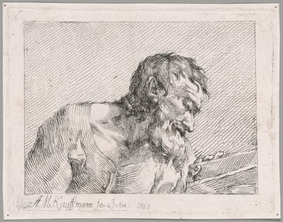 Čtení starého muže od Angelica Kauffmann