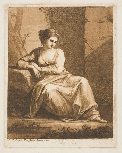 Můza od Angelica Kauffmann