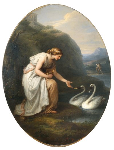 Immortalia - nymfa nesmrtelnosti, 1783. od Angelica Kauffmann