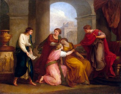 Virgil četl Aeneidu Augustovi a Octavii, 1788. od Angelica Kauffmann