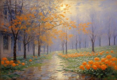 Květiny 96, cca 2024 (olej na plátně) od Angelita Hawke