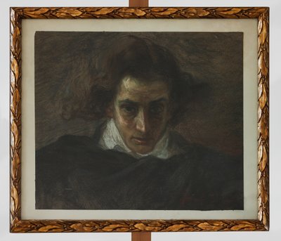 Portrét hudebníka (pastel) od Angelo Longanesi