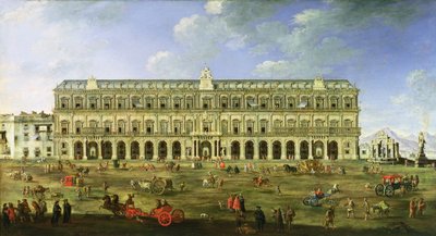 Pohled na Neapolský palác od Angelo Maria Costa