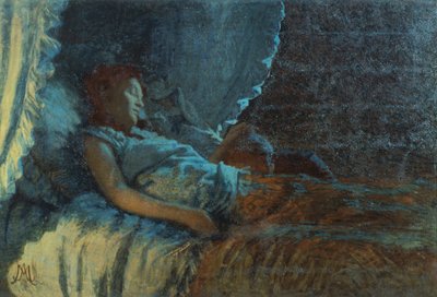 Šťastné svítání, Angelo Morbelli (1853-1919), olej na plátně od Angelo Morbelli