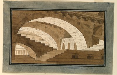 Scéna, interiér suterénu paláce od Angelo Toselli