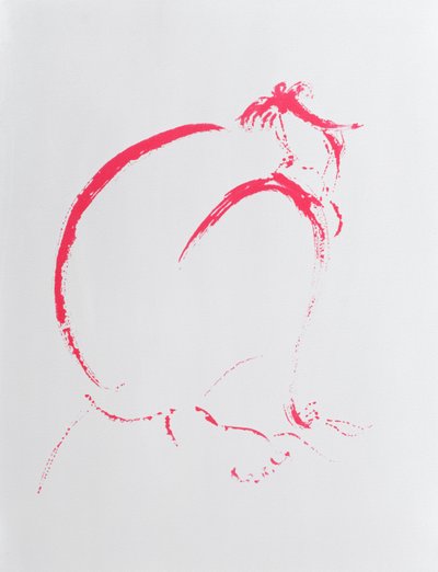 Folded Nude Crimson, 2006 od Angie Kenber