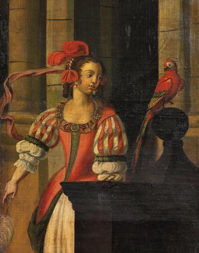 Čtyřnásobná oboustranná obrazovka, cca 1700 od Anglo Flemish School